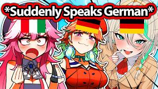 Raora When Kiara and Cecilia Suddenly Speaks German IRL 【Hololive】