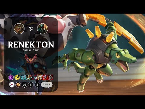 Renekton Top vs Gangplank - KR Grandmaster Patch 13.5
