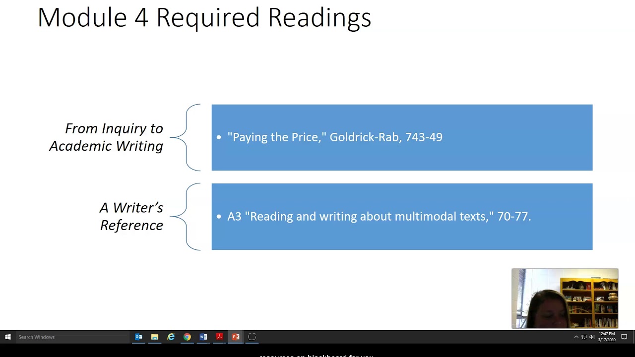 102 module 4 overview