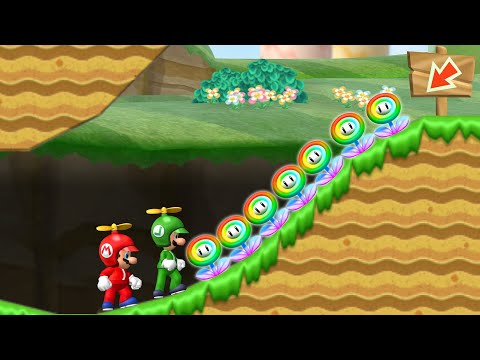 New Super Mario Bros. Wii: Find That Princess - 2 Player Co-Op Walkthrough #04
