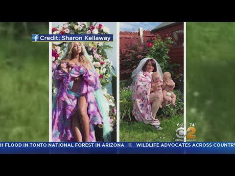 Irish Mother Replicates Beyonce Baby Reveal Photo