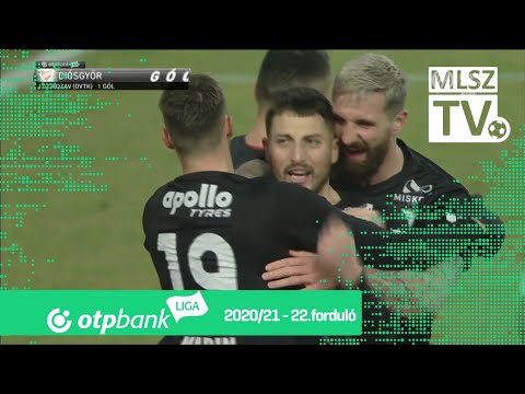 Grozav Gheorghe-Teodor első gólja a MOL Fehérvár FC – DVTK mérkőzésen