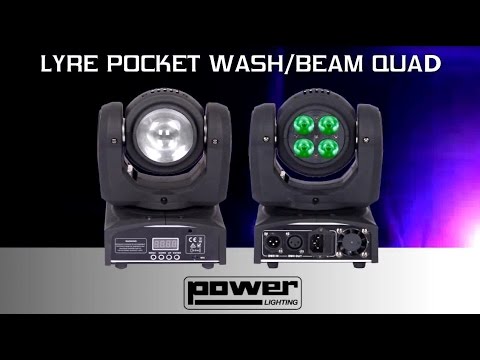 POWER LIGHTING - LYRE POCKET WASH/BEAM QUAD