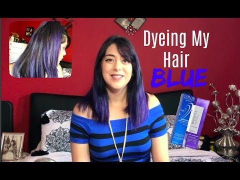 Dyeing My Hair Blue!! With Ion Color Brilliance Hair Dye