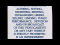 Warner Home Video Warning Screen 1990 2006 Australia