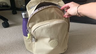 ASMR Kipling backpack, what’s inside and show | no talking, unintentional
