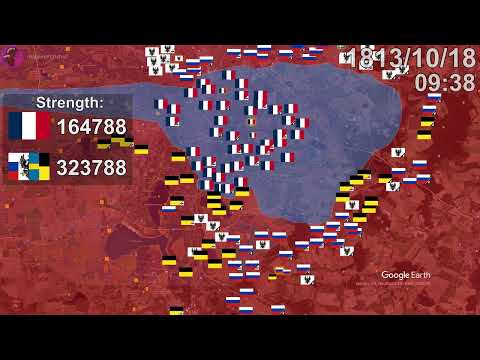 Battle of Leipzig in 1 minute using Google Earth