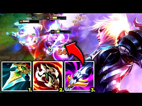 RIVEN TOP AMAZING 1-HIT BUILD (ENEMY CANT EVEN BLINK) - S13 RIVEN GAMEPLAY! (Season 13 Riven Guide)