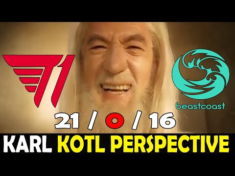 KARL MID KOTL NO MERCY - COMPLETELY DESTROY | T1 vs BEASTCOAST | DOTA 2 Gameplay