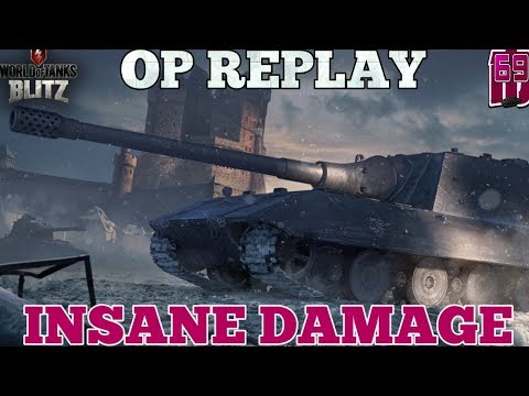 OP REPLAY - JG PZ E100 | Insane damage! | Wot blitz