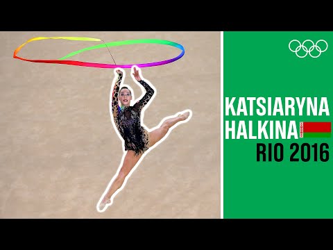 Colorful Ribbon Performance from Katsiaryna Halkina at Rio 2016!