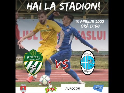 LIVE #Fotbal - Liga 3: Sporting Juniorul Vaslui - CSM Pascani | Etapa 3 - Seria 1 Play-out