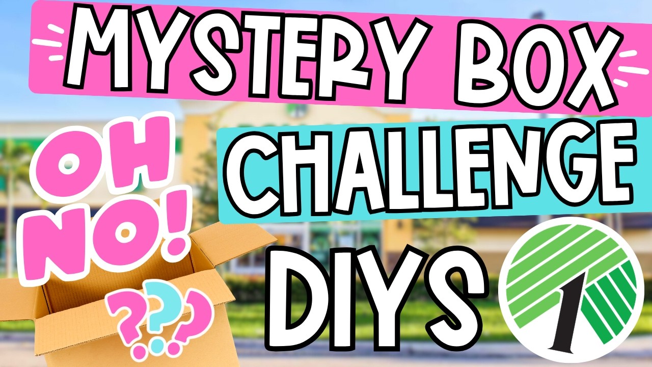 Dollar Tree DIYS made with random things!!  You Won't Believe what I used! Mystery Box Challenge