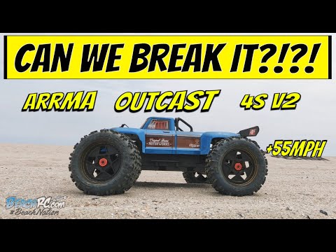 All New Arrma Outcast 4S V2 | Can We Break It Long Jump! | BeachRC Product Review