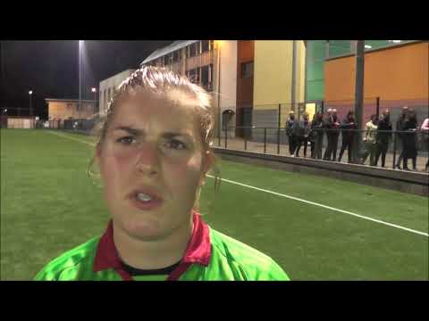 Anke De Vos na FWS Woluwe - SV Zulte Waregem op 30.09.2017