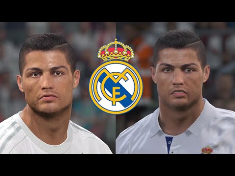 PES 2017 vs PES 2016 REAL MADRID FACE COMPARISON