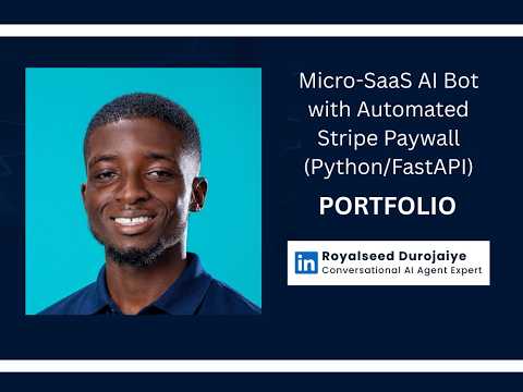 Micro-SaaS AI Bot with Automated Stripe Paywall (Python/FastAPI) video