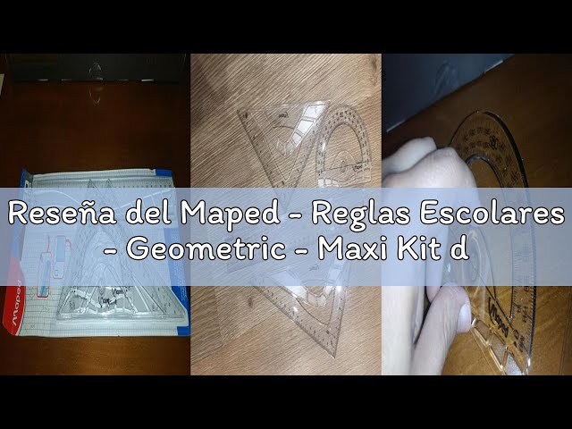Vídeo relacionado con 4 Piezas Juego de reglas,conjunto de regla set reglas metalicas set reglas escolares reglas kit ruler set conjunto de geometría para el maestro estudiante de la escuela