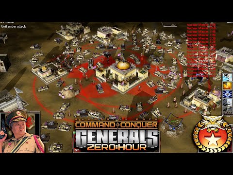 China Infantry | 1vs7 Hard Generals | Command & Conquer Generals Zero Hour