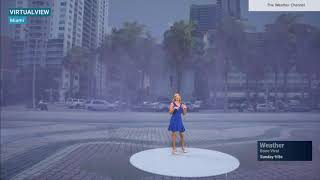 The Weather Channel Virtual View debut segment