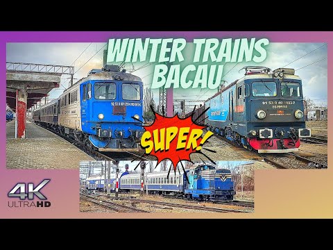 Activitate Feroviara in Gara Bacau / Railway Activity in Bacau Station | Trenuri