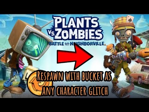 Respawn with bucket as any character GLITCH TUTORIAL PvZ BFN