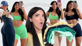 alphalete drop 6 honest review + try on | new MID RISE amplify contour + anchor is back!