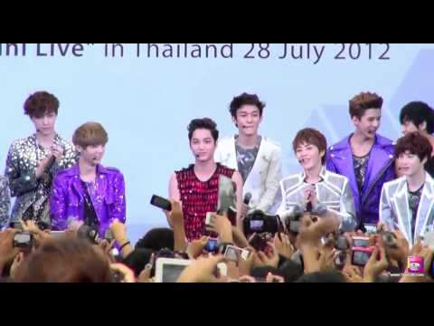 【官方視頻】120728 EXO Mini Live in Thailand (Part 1)