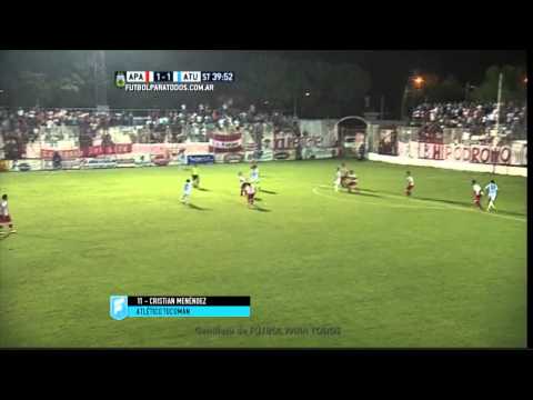 Gol de Menéndez. Atl. Paraná 1 - Atl. Tucumán. Fecha 5. Primera B Nacional 2015. FPT.