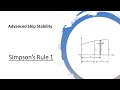 Advanced Ship Stability Simpson S First Rule Area Calculation