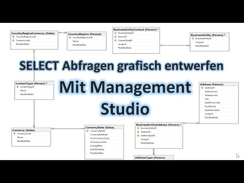 SELECT Abfragen grafisch entwerfen mit SQL Server Management Studio -Abfragedesigner