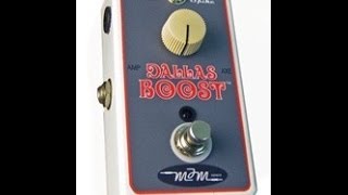 Video thumbnail for MJM Dallas Boost Pedal Demo by MusicGearFast.com by Music Gear Fast