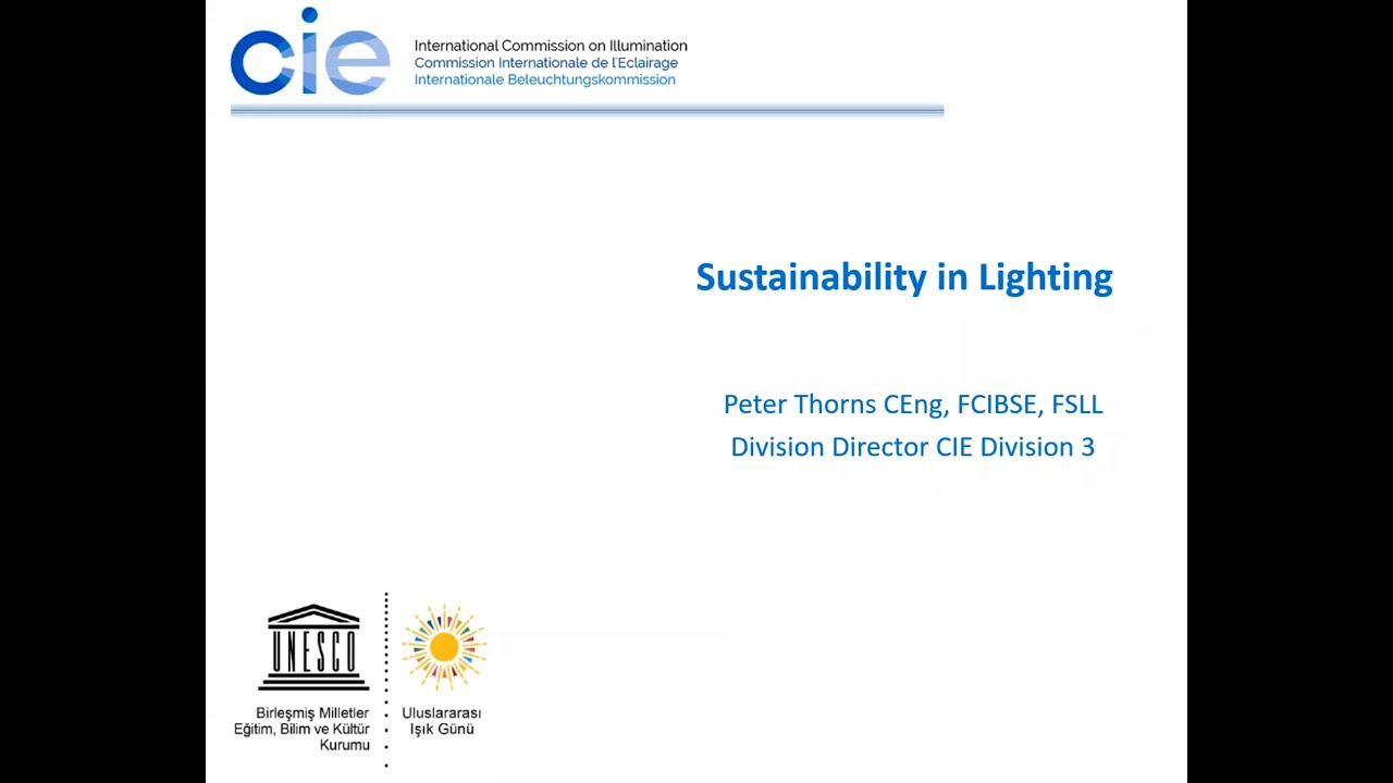 Sustainability in Lighting - Peter Thorns