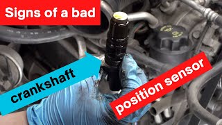 symptoms of a bad crankshaft position sensor & how to replace it