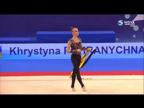Khrystyna Pohranychna (UKR) - Ribbon, QAA | 37th European Championships 2021 - 21.900