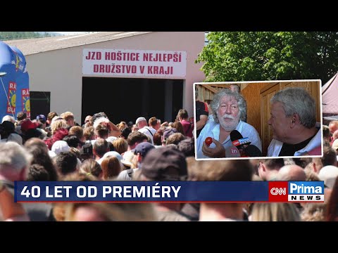 Slunce, seno, jahody po 40 letech: Tisíce lidí oslavily v Hošticích narozeniny slavného filmu
