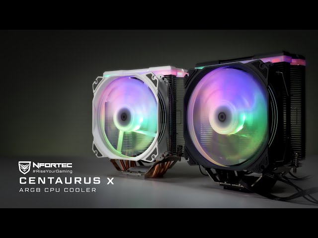 Nfortec Centaurus X2 Ventola CPU ad alte prestazioni 120mm Bianco video
