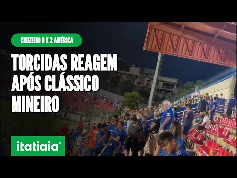 CRUZEIRO É VAIADO PELA TORCIDA ENQUANTO AMÉRICA É APLAUDIDO NA ARENA DO JACARÉ