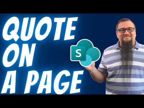 SharePoint: Add Quotes to Your Site SharePoint: Add Quotes to Your Site