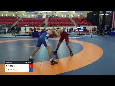 2018 Marine Corps US Open/Masters A Freestyle 78 Quarters - Kyle RIGGS (Fin ) Vs. Mike Brooks (Lov