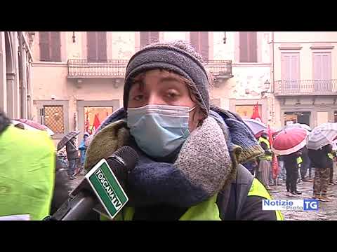2021-01-29 PRATO - SI COBAS IN PIAZZA CONTRO LO SFRUTTAMENTO DEL LAVORO