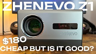ZHENEVO Z1 Projector REVIEW | 800 ANSI | Native 1080p | Auto Focus | $180 - VERY CHEAP BUT ANY GOOD?