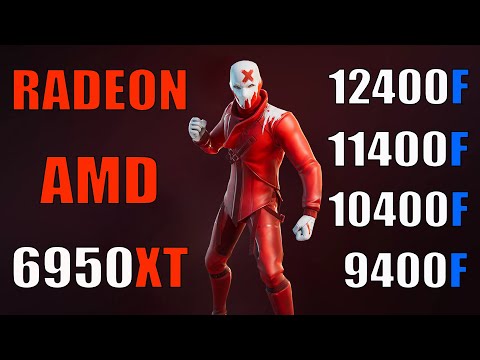 RX 6950 XT + i5-12400F vs i5-11400F vs i5-10400F vs i5-9400F - Test in 8 Games - 1080p - 1440p - 4K