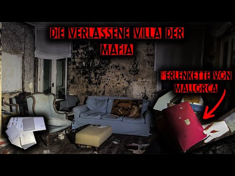 The abandoned mafia villa of the Ndrangheta Pearl necklace and luxury items | Attention Mafia ins...