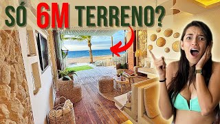 TOUR PELA CASA DE PRAIA DOS SONHOS TROPICAL FRENTE AO MAR TERRENO ESTREITO 6M