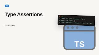Type Assertions | TypeScript Tutorial for Beginners