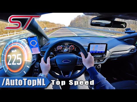 FORD PUMA ST 200HP TOP SPEED on AUTOBAHN [NO SPEED LIMIT] by AutoTopNL