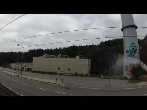 Komín Brandl odstřel !! NEJLEPŠÍ ZÁBĚR !!