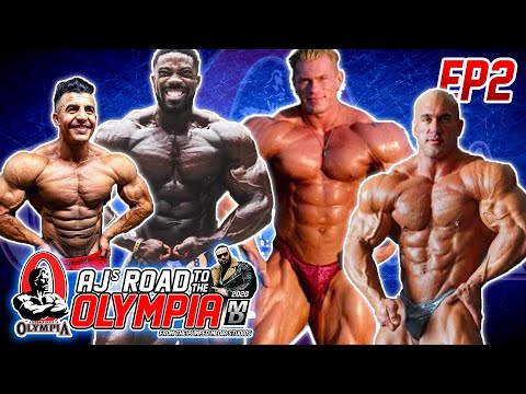 AJ's ROAD to the OLYMPIA 2020 | Ep 2 | Antoine Vaillant - Dennis Wolf - Yousef Anava - Marc Hector