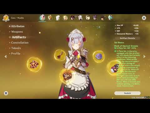 Quick Showcase - C6 Noelle vs C0 Itto (same gear)